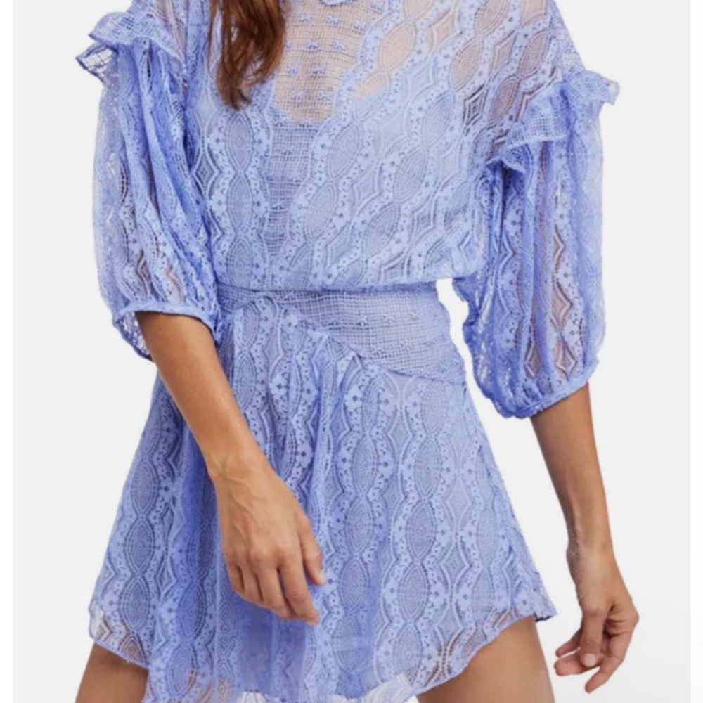 Free People bittersweet lace mini dress size 4